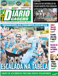 Capa do jornal Diário Gaúcho 05/03/2018
