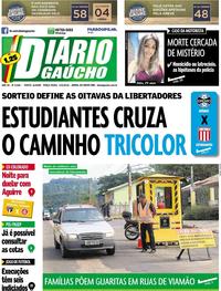Capa do jornal Diário Gaúcho 05/06/2018