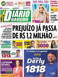 Capa do jornal Diário Gaúcho 05/10/2018