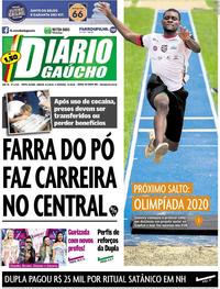 Capa do jornal Diário Gaúcho 06/01/2018