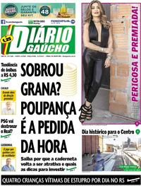 Capa do jornal Diário Gaúcho 06/03/2018