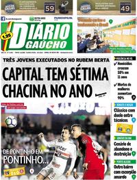 Capa do jornal Diário Gaúcho 06/06/2018