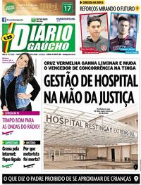 Capa do jornal Diário Gaúcho 06/07/2018