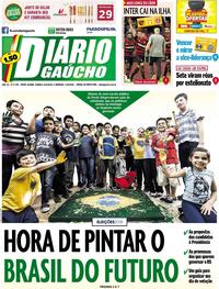 Capa do jornal Diário Gaúcho 06/10/2018