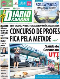 Capa do jornal Diário Gaúcho 06/12/2018