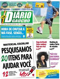Capa do jornal Diário Gaúcho 07/02/2018