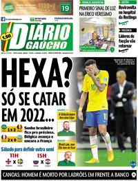 Capa do jornal Diário Gaúcho 07/07/2018