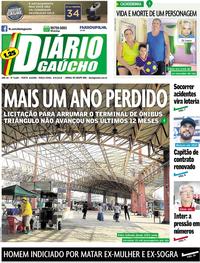Capa do jornal Diário Gaúcho 08/05/2018
