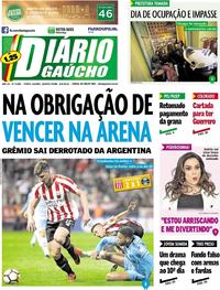 Capa do jornal Diário Gaúcho 08/08/2018