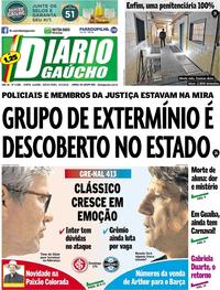 Capa do jornal Diário Gaúcho 09/03/2018