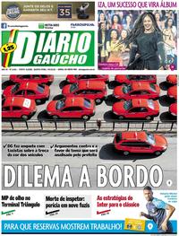 Capa do jornal Diário Gaúcho 09/05/2018