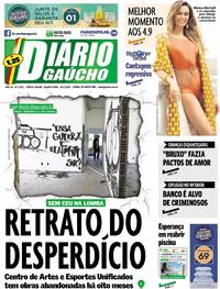 Capa do jornal Diário Gaúcho 10/01/2018