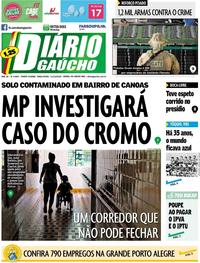 Capa do jornal Diário Gaúcho 11/12/2018