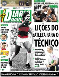 Capa do jornal Diário Gaúcho 12/05/2018