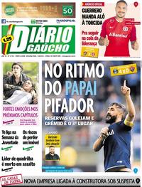 Capa do jornal Diário Gaúcho 13/08/2018