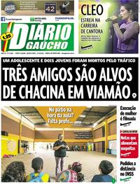 Capa do jornal Diário Gaúcho 17/05/2018