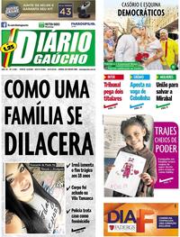 Capa do jornal Diário Gaúcho 18/05/2018