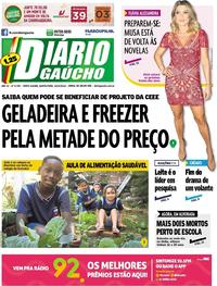 Capa do jornal Diário Gaúcho 18/10/2018