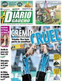 Capa do jornal Diário Gaúcho 19/03/2018