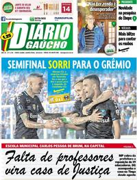 Capa do jornal Diário Gaúcho 19/09/2018