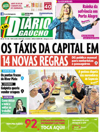 Capa do jornal Diário Gaúcho 19/10/2018