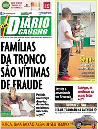 Capa do jornal Diário Gaúcho 20/09/2018