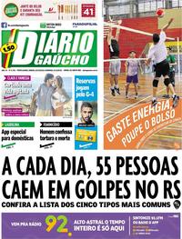 Capa do jornal Diário Gaúcho 20/10/2018
