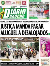 Capa do jornal Diário Gaúcho 21/09/2018