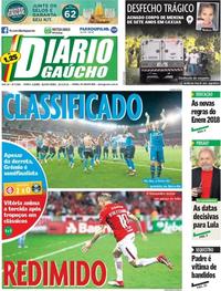Capa do jornal Diário Gaúcho 22/03/2018