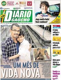 Capa do jornal Diário Gaúcho 22/09/2018