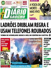 Capa do jornal Diário Gaúcho 22/10/2018