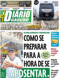 Capa do jornal Diário Gaúcho 23/05/2018