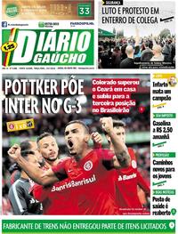 Capa do jornal Diário Gaúcho 24/07/2018