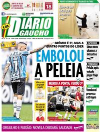 Capa do jornal Diário Gaúcho 24/09/2018