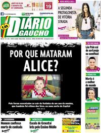 Capa do jornal Diário Gaúcho 25/09/2018