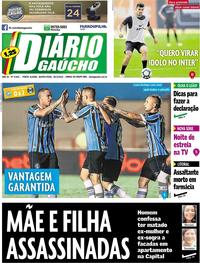 Capa do jornal Diário Gaúcho 26/04/2018