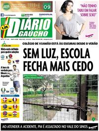 Capa do jornal Diário Gaúcho 26/06/2018