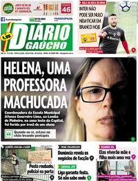 Capa do jornal Diário Gaúcho 26/10/2018