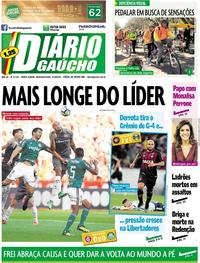 Capa do jornal Diário Gaúcho 27/08/2018