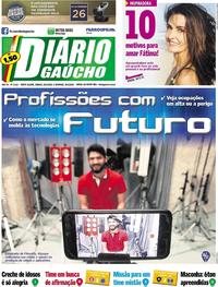 Capa do jornal Diário Gaúcho 28/04/2018