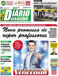Capa do jornal Diário Gaúcho 28/09/2018