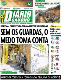Capa do jornal Diário Gaúcho 29/06/2018