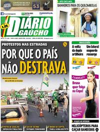 Capa do jornal Diário Gaúcho 30/05/2018