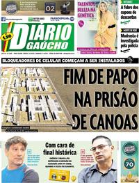 Capa do jornal Diário Gaúcho 31/03/2018