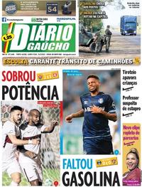 Capa do jornal Diário Gaúcho 31/05/2018