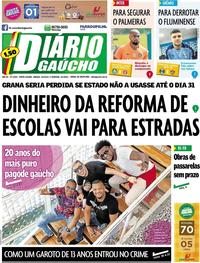 Capa do jornal Diário Gaúcho 04/05/2019