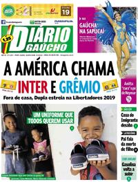 Capa do jornal Diário Gaúcho 06/03/2019