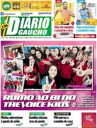 Capa do jornal Diário Gaúcho 06/04/2019