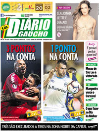 Capa do jornal Diário Gaúcho 07/03/2019