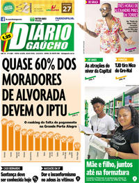 Capa do jornal Diário Gaúcho 15/03/2019